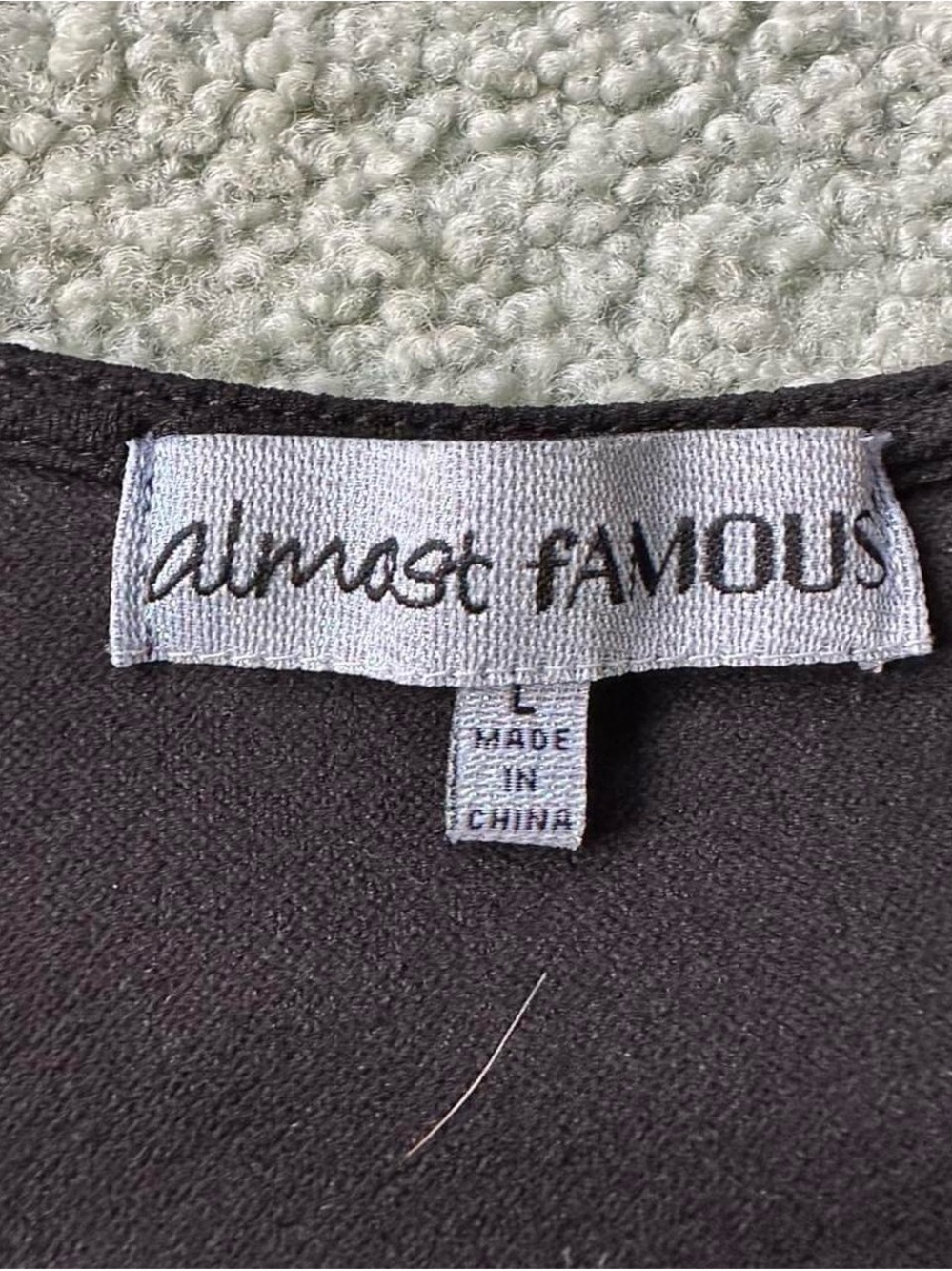 Almost Famous Black Dress with White Trim - Picture 4 of 4